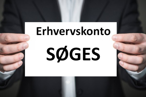 Erhvervskonto sges til SMVer og startup.